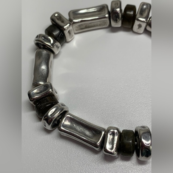 Silpada Vintage RARE Sterling Silver & Labradorite Toggle Clasp Bracelet - Picture 9 of 14